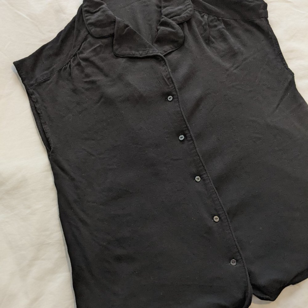 Mango Basics Sleeveless Button Down - image 2